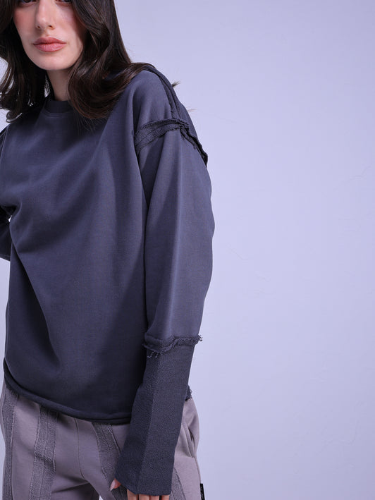 Cotton Round Neck Sweatshirt