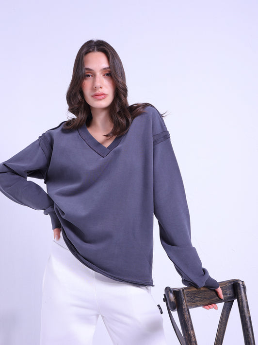 V-Neck SweatShirt