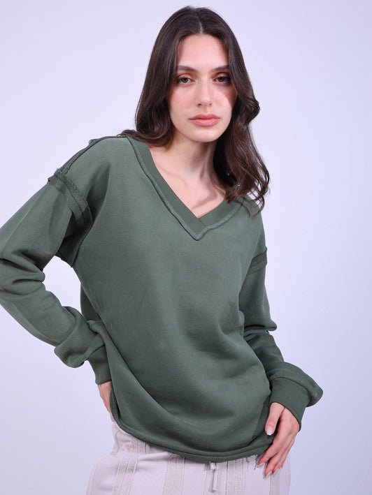 V-Neck SweatShirt