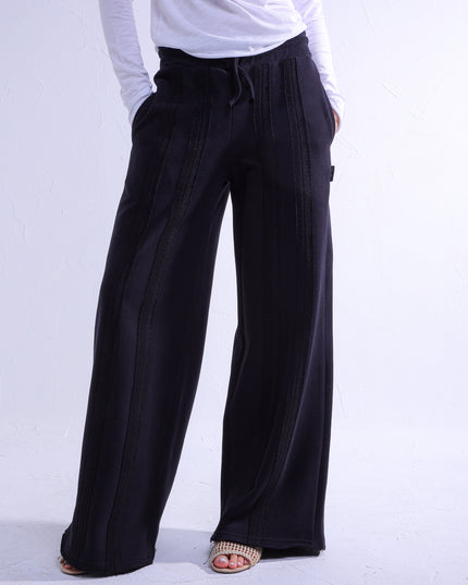 Wide Leg Raw Striped