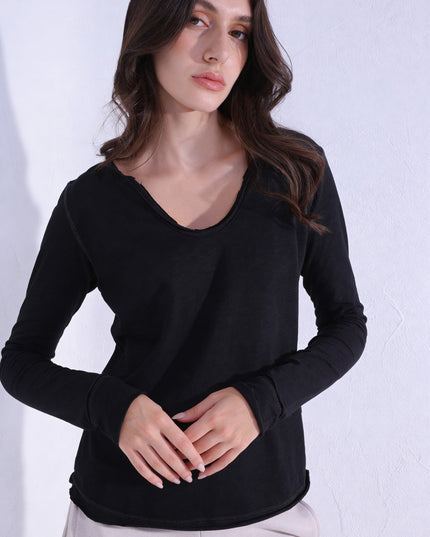 Basic V Long-Sleeves