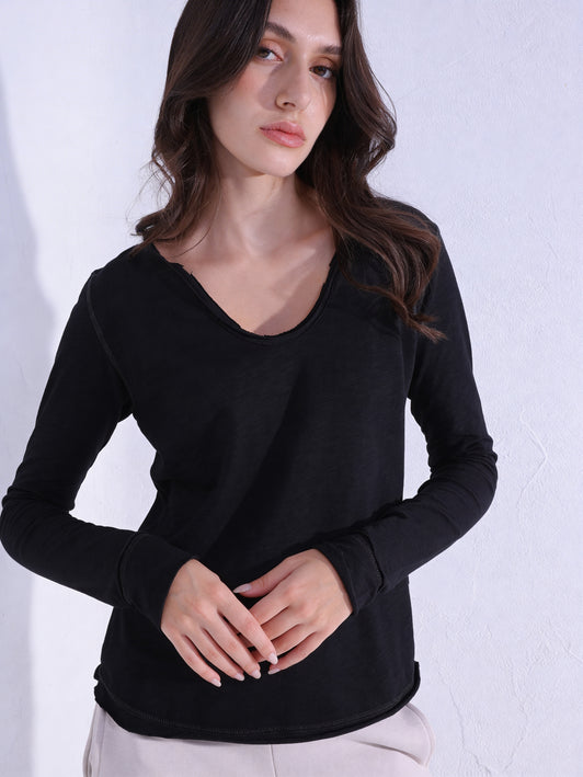 Basic V Long-Sleeves
