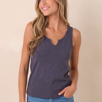Notch Neck Tank Top
