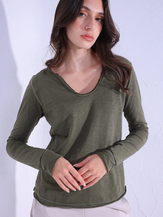 Basic V Long-Sleeves